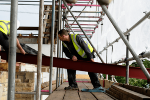 Handwerker Auf Einer Baustelle