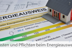 Eine Nahaufnahme Eines Energieausweises Für Ein Haus