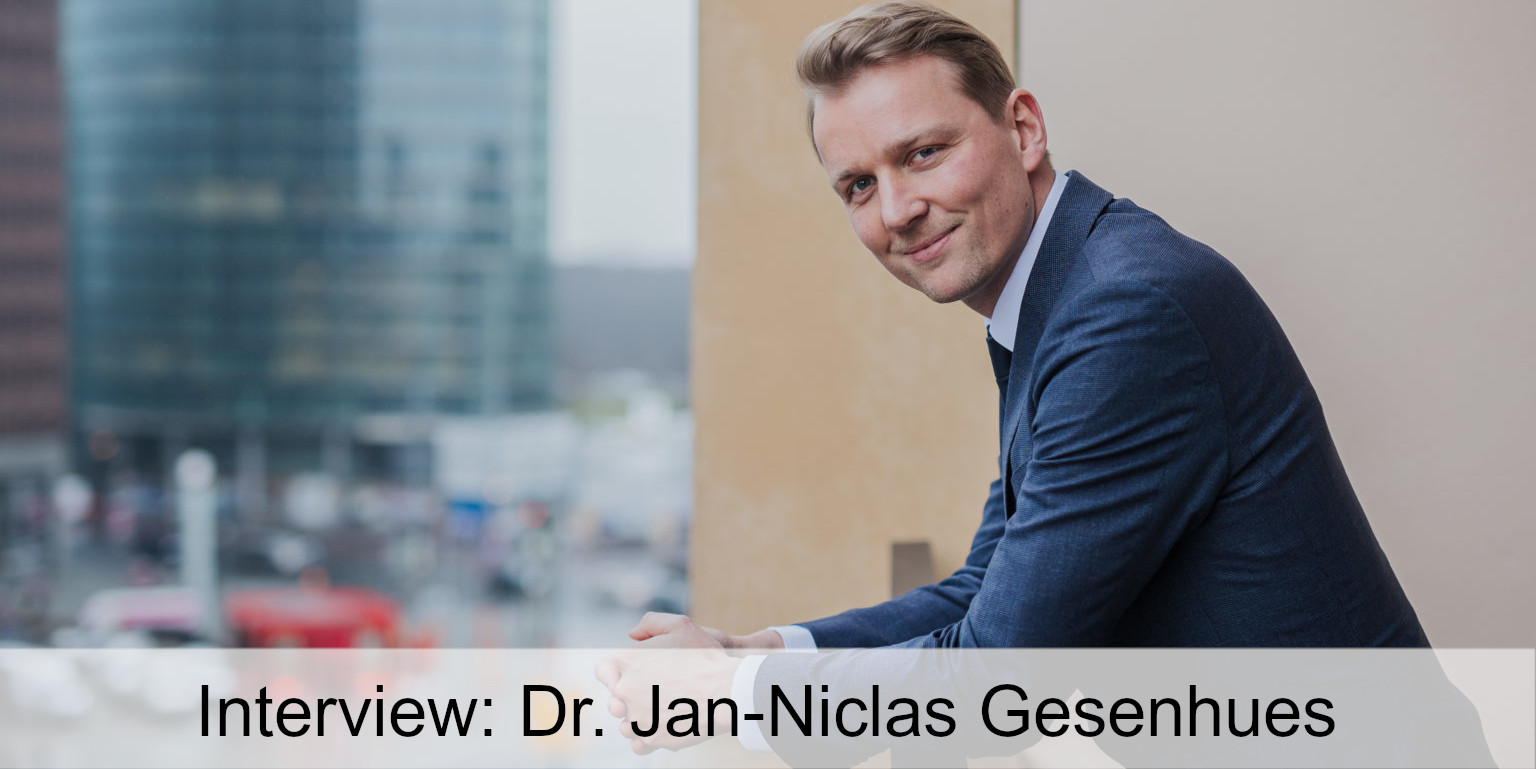 Im Interview Mit Dr. Jan-Niclas Gesenhues MdB